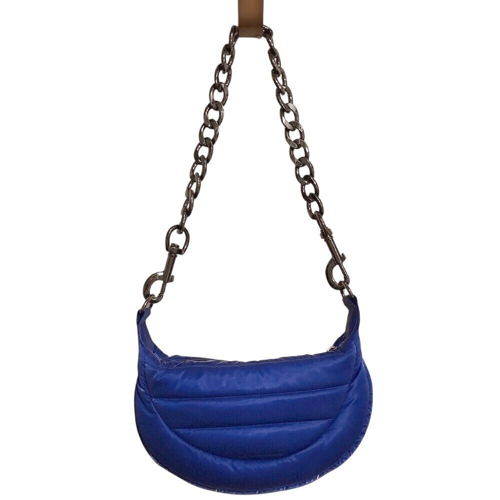 THINK‎ ROYLN Quilted Pearl Blue Bag Chain Strap Streetwear Festival